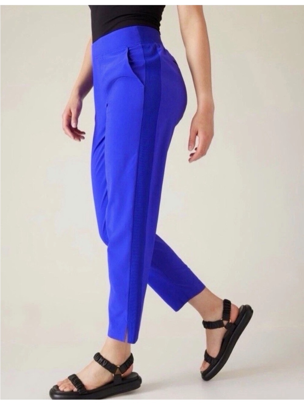 Athleta Brooklyn Lined Pants 10 Blue Purple